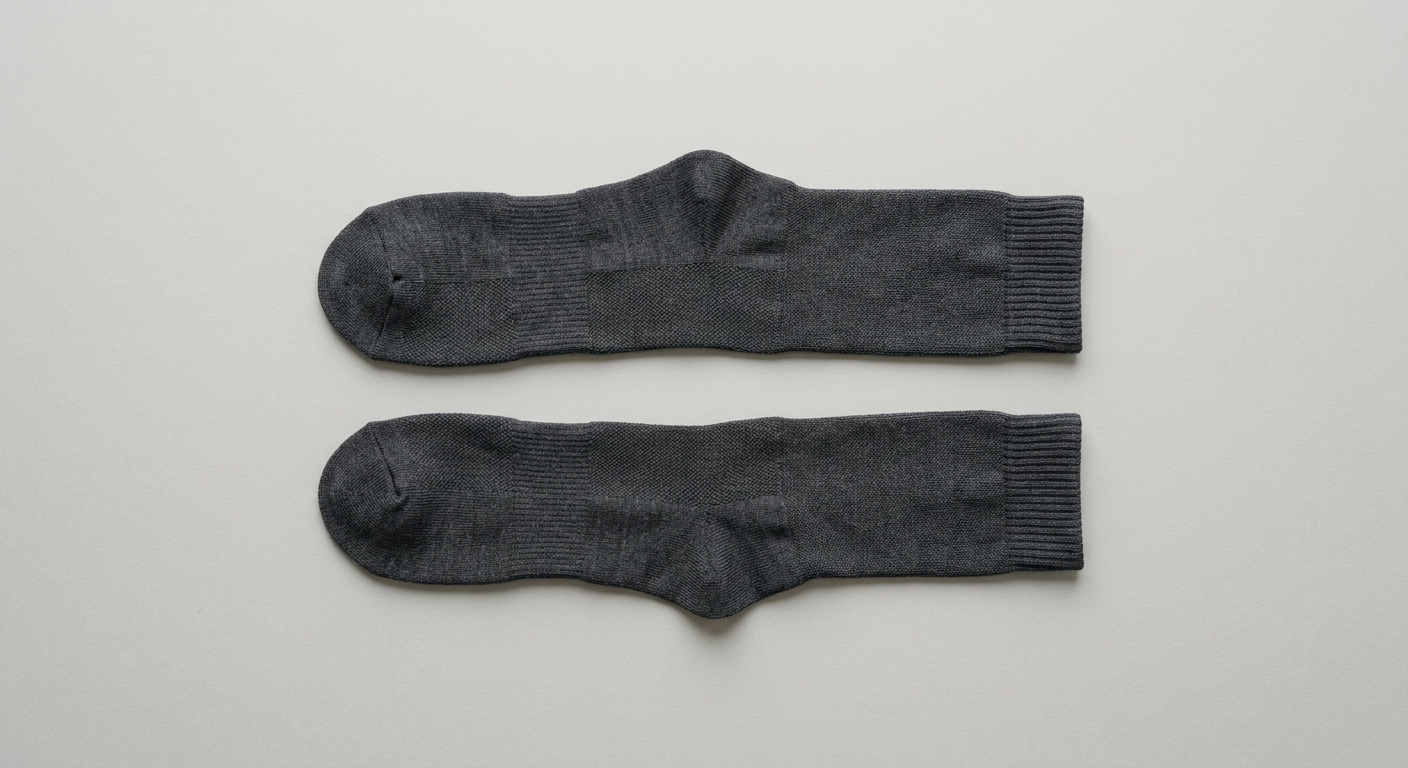 Paire de chaussettes de cyclisme grises Dolcevitessa à plat